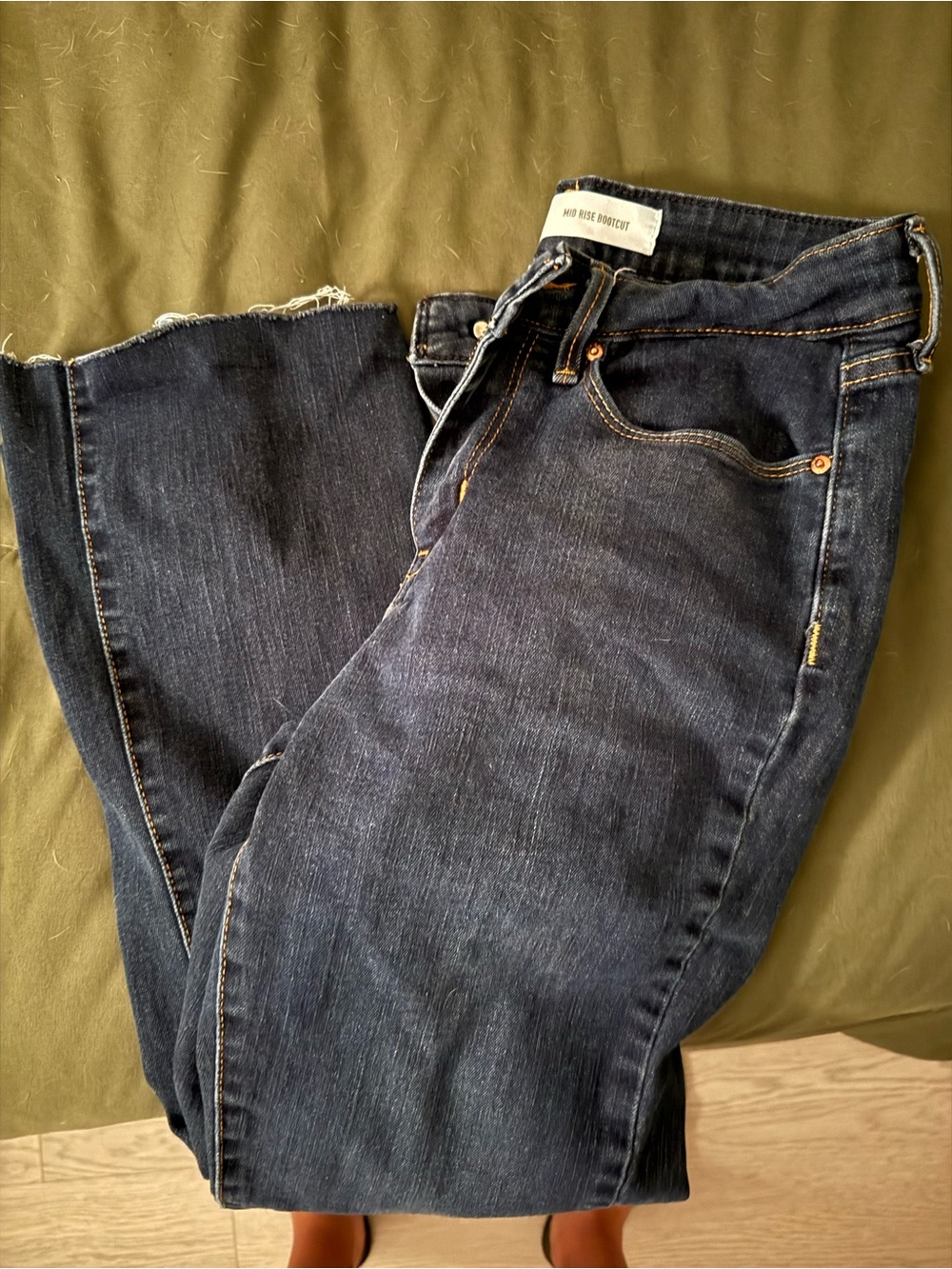 Signature by Levi Strauss Dark Blue Straight-Leg Jeans
